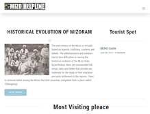 Tablet Screenshot of mizohelpline.com